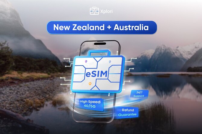 Australia and New Zealand eSIM (3 to 30 days. Up to 45GB) - Key highlights worth knowing
