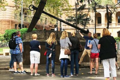 Convicts and The Rocks: Sydney's Walking Tour Led by Historian - Macquarie Place Park: anchors, monuments, and hidden infrastructure