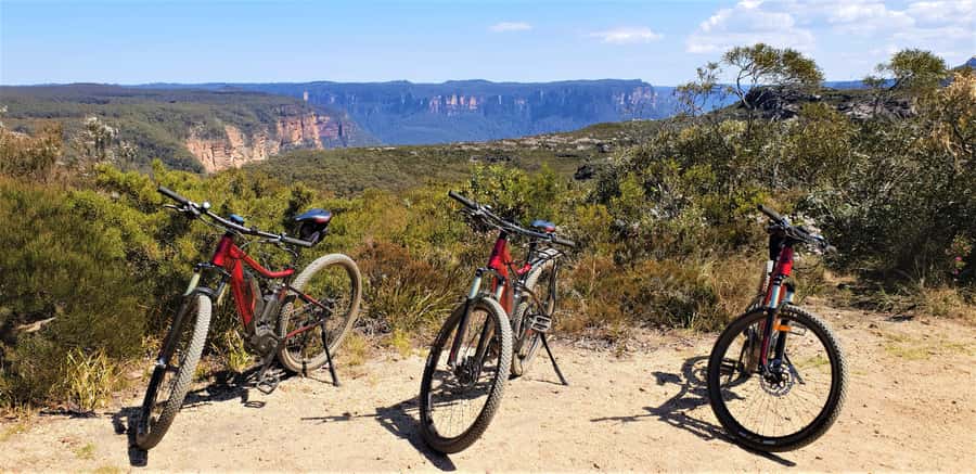 From Blue Mountains: Mountain e-Bike Ride, HANGING ROCK - Blackheath meet-up, bike fit, and the map that keeps you found