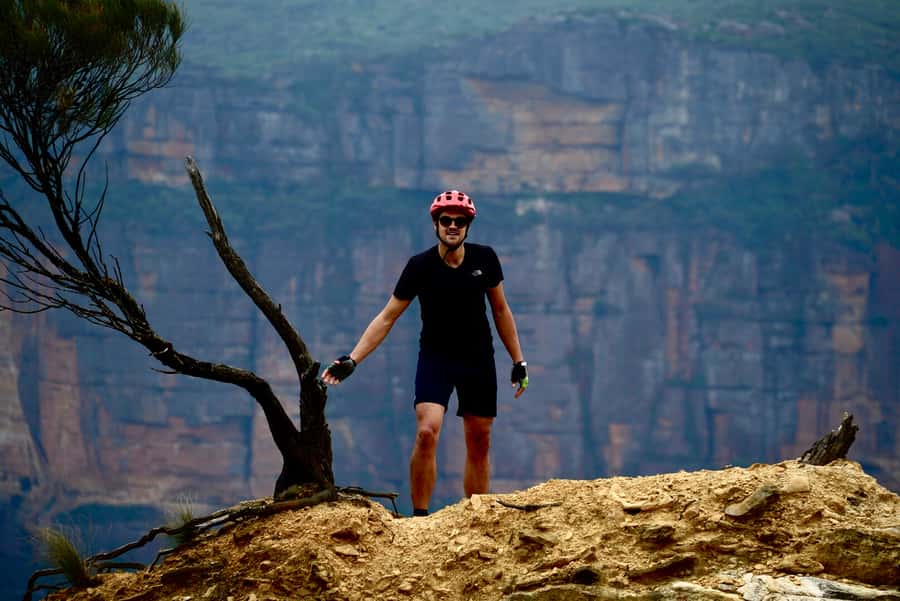 From Blue Mountains: Mountain e-Bike Ride, HANGING ROCK - Skill level, safety, and riding in real weather