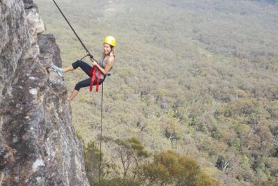 Juggler Canyon and Abseiling Adventure Blue Mountains - The Midday Moment: A 30 Metre Overhanging Abseil