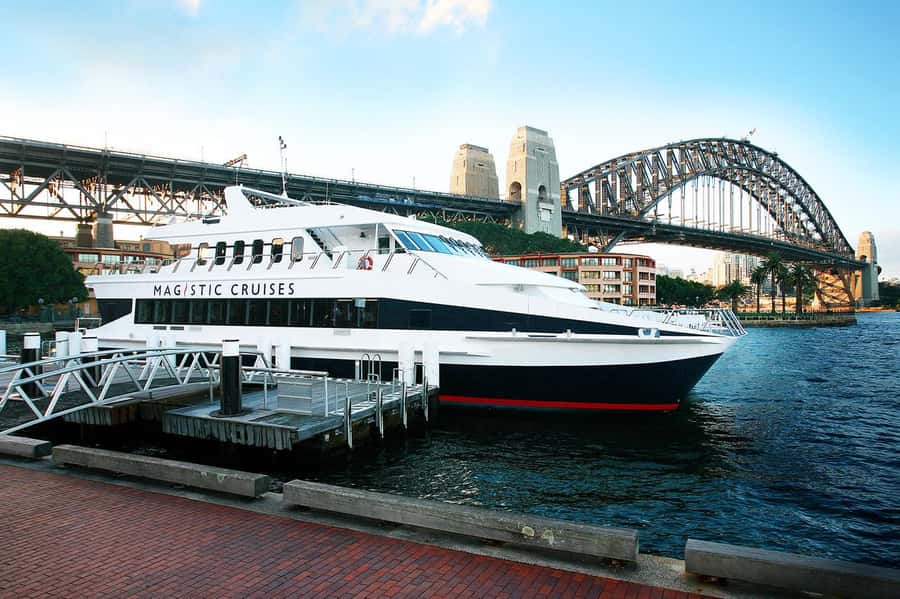 Luxury Catamaran Lunch Cruise with Deluxe Buffet - Fort Denison, Taronga Zoo, and Luna Park: shoreline views with personality