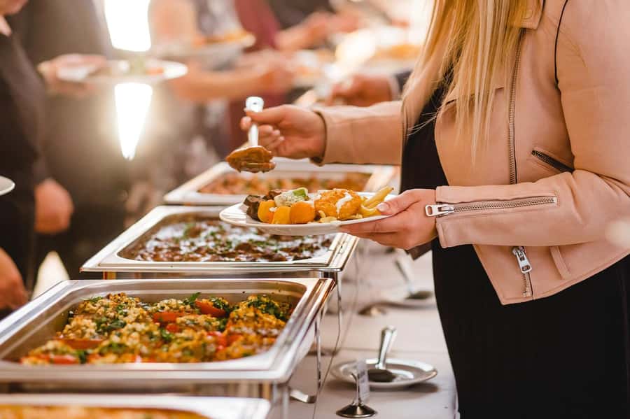 Luxury Catamaran Lunch Cruise with Deluxe Buffet - The catamaran setup: air-con comfort, waiter service, and photo decks