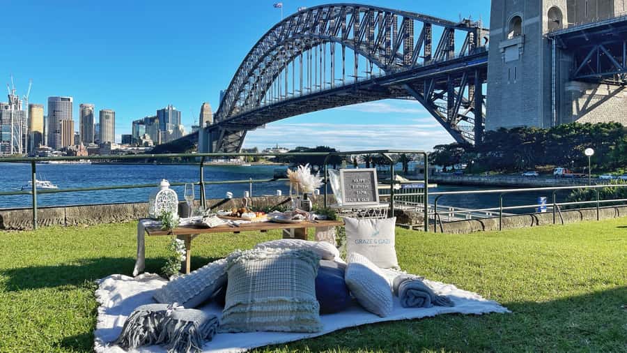 Luxury Picnic for 2 with Sydney Harbour Views at Kirribilli - Your 2-hour picnic setup: comfort, styling, and zero hassle