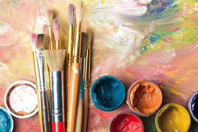 Paint and Sip Classes Sydney: Acrylic Art, Canvas & Wine - Price and value: $56.66 for a finished canvas