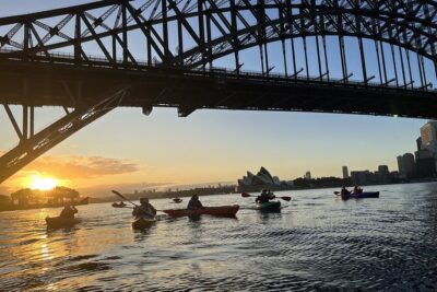 Sunrise Paddle Session on Syndey Harbour (single kayak) - Sydney Opera House Photo Time: Icon in the Frame, Not in the Crowd