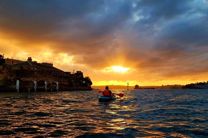 Sunset Paddle Session on Sydney Harbour (single kayak) - Stop 1: Paddle by the Harbour Bridge at Evening Lights