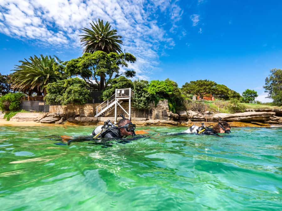 Sydney: Discover Scuba Dive at Australia's most Iconic Beach - Entering your first open-water session at Bondi Beach