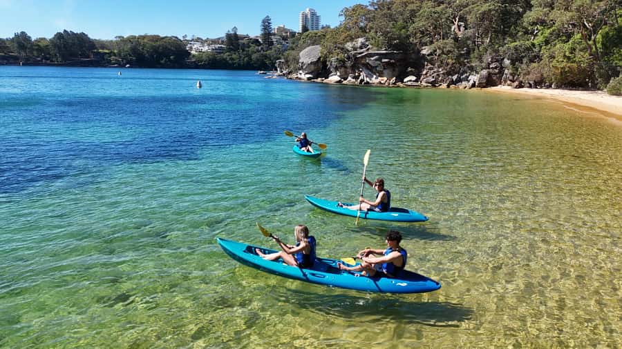 Sydney: Guided Kayak Taster Tour from Manly - Store Beach Break: Swim Time, Museum or Cafe, or More Paddling