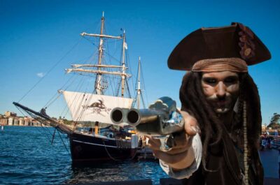 Sydney Harbor: Theatrical Pirates Cruise - Where the cruise starts: Campbell’s Cove in The Rocks