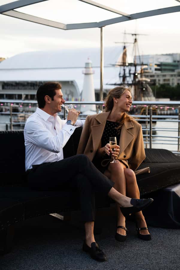 Sydney Harbour Lunch Cruise: 360° Glass Boat Views & Buffet - Photo time on the mezzanine lounge and sky deck