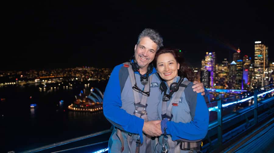 The Vivid Sydney BridgeClimb - Vivid Sydney from 134 metres: what changes up there